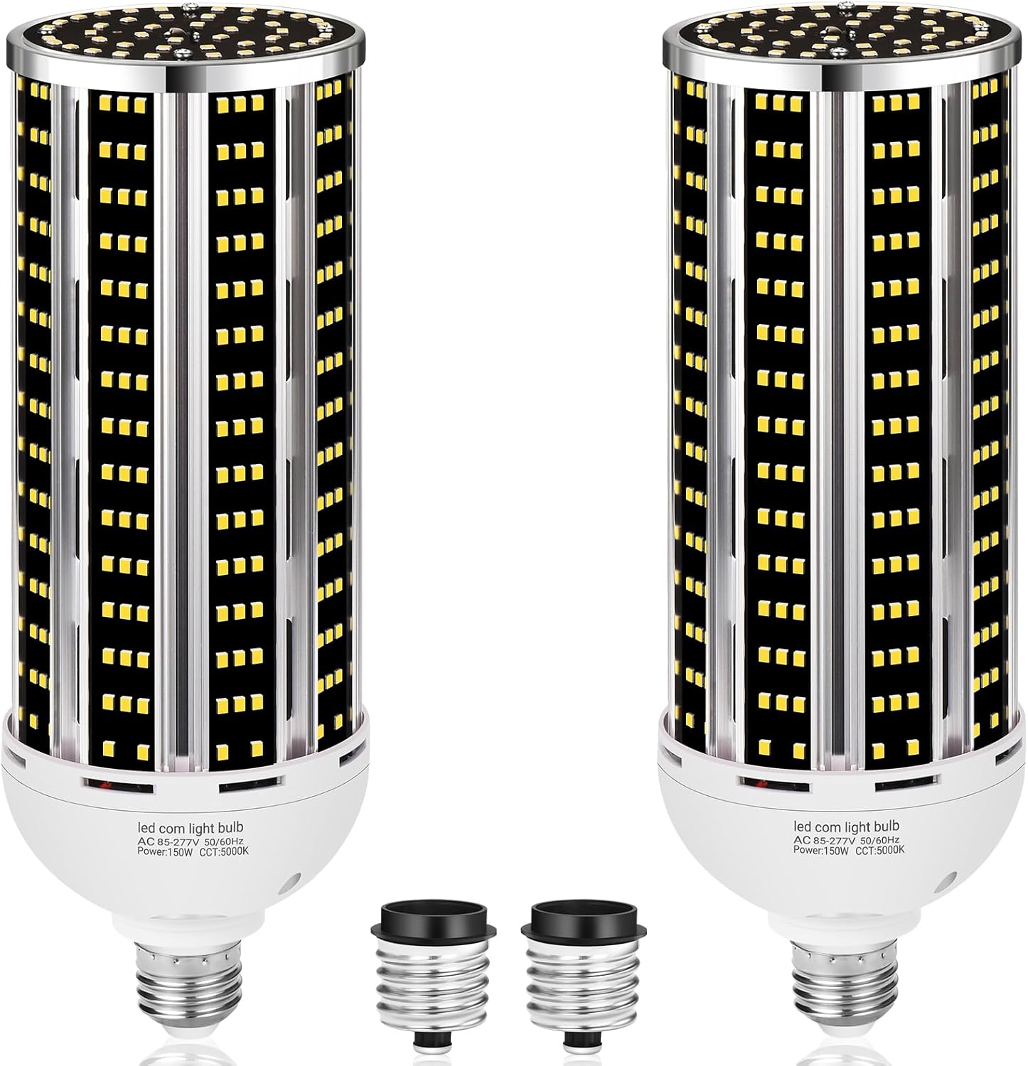 150W 2 pack LED Corn Light Bulb(1500W Equivalent ) Grade