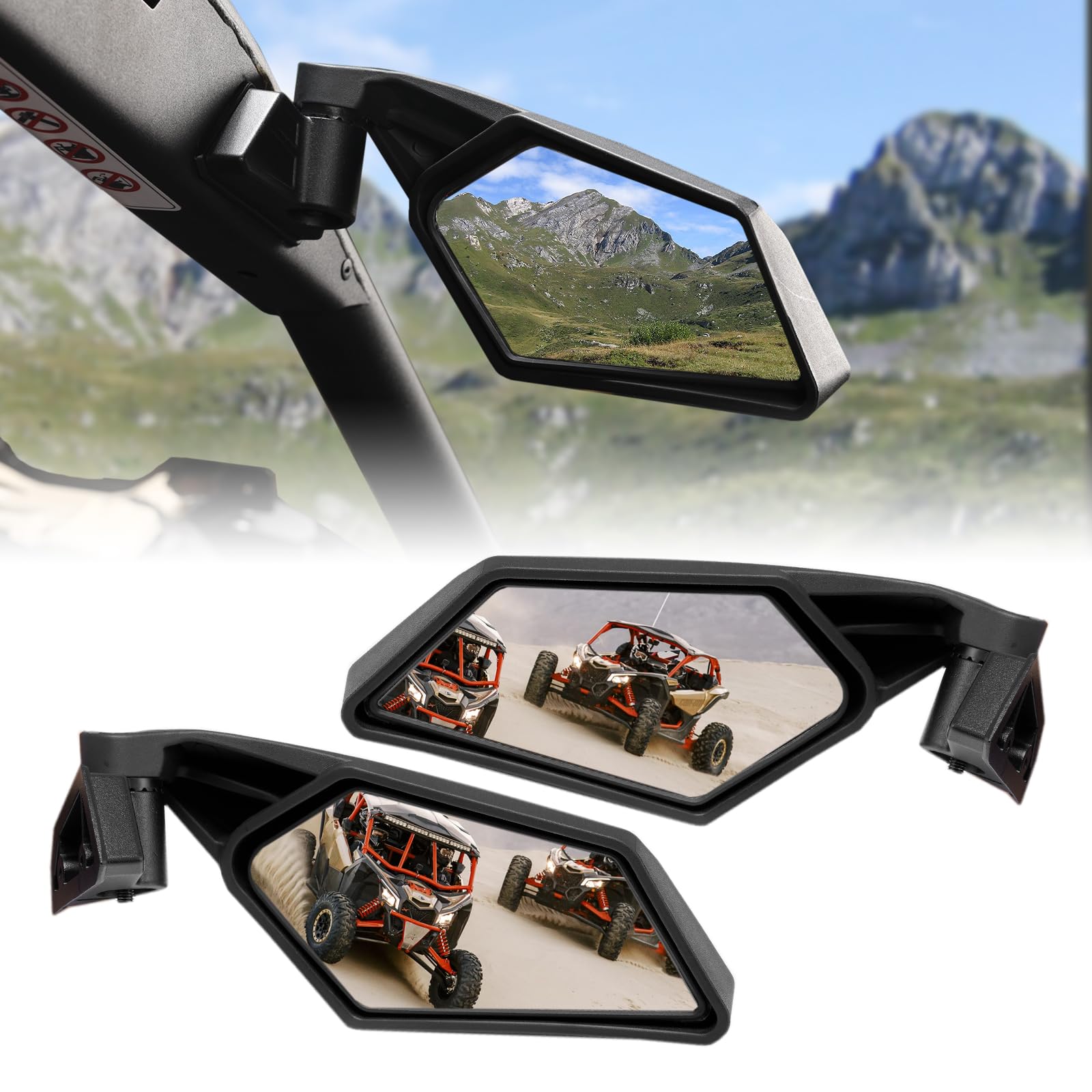 Amazon.com: X3 Side Mirrors, A & UTV PRO Adjustable Rear View