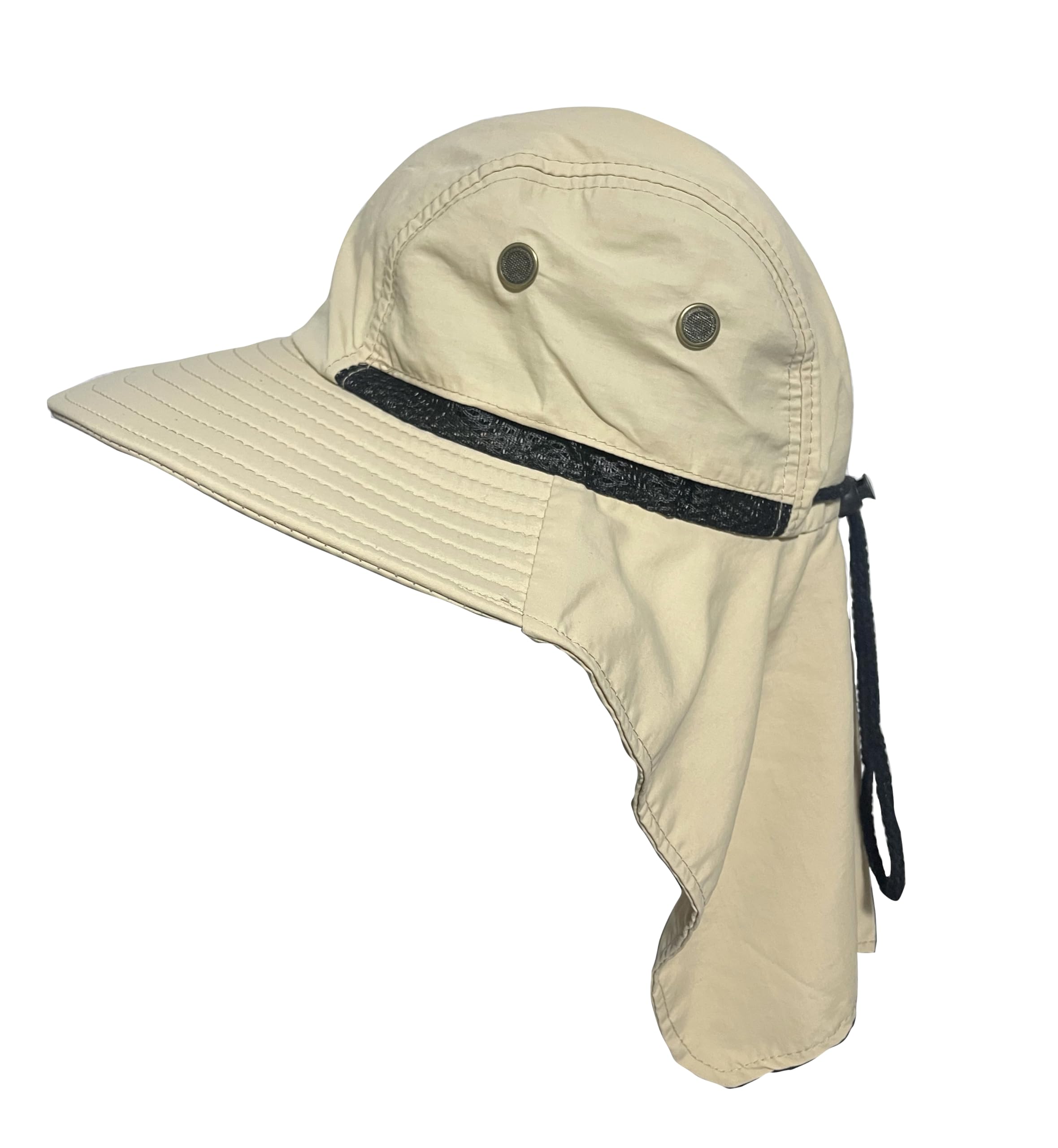 YUSONS Sombrero Pescador Hombre con Protector de Cuello, Sombrero Senderismo con Orejeras para el Sol, Talla única