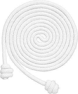 GliCraft 153 Inch Cincture Clergy Rope Monks Religious Rites Celebrating Masses Alba Robes Vestments Ceremonial Jesus Costume Christian Denominations for Priest Deacon Altar Server(White,Knotted)