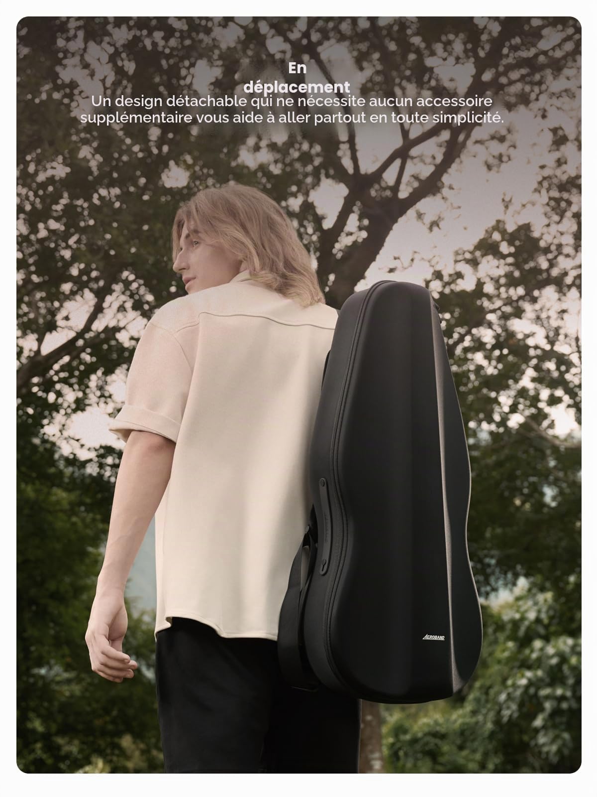 AeroBand Guitare électrique acoustique de voyage sans guitare, portable et silencieuse avec touche amovible, guitare intelligente pour débutants, adultes, adolescents, cadeau