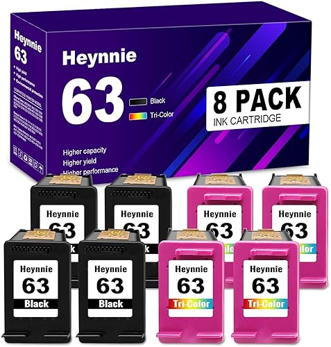 Cartuchos de tinta remanufacturados de repuesto para HP 63 XL 63XL 63XXL para impresora DeskJet 1110 1111 2130 2131 3630 Envy 4510 4511 4517 4526