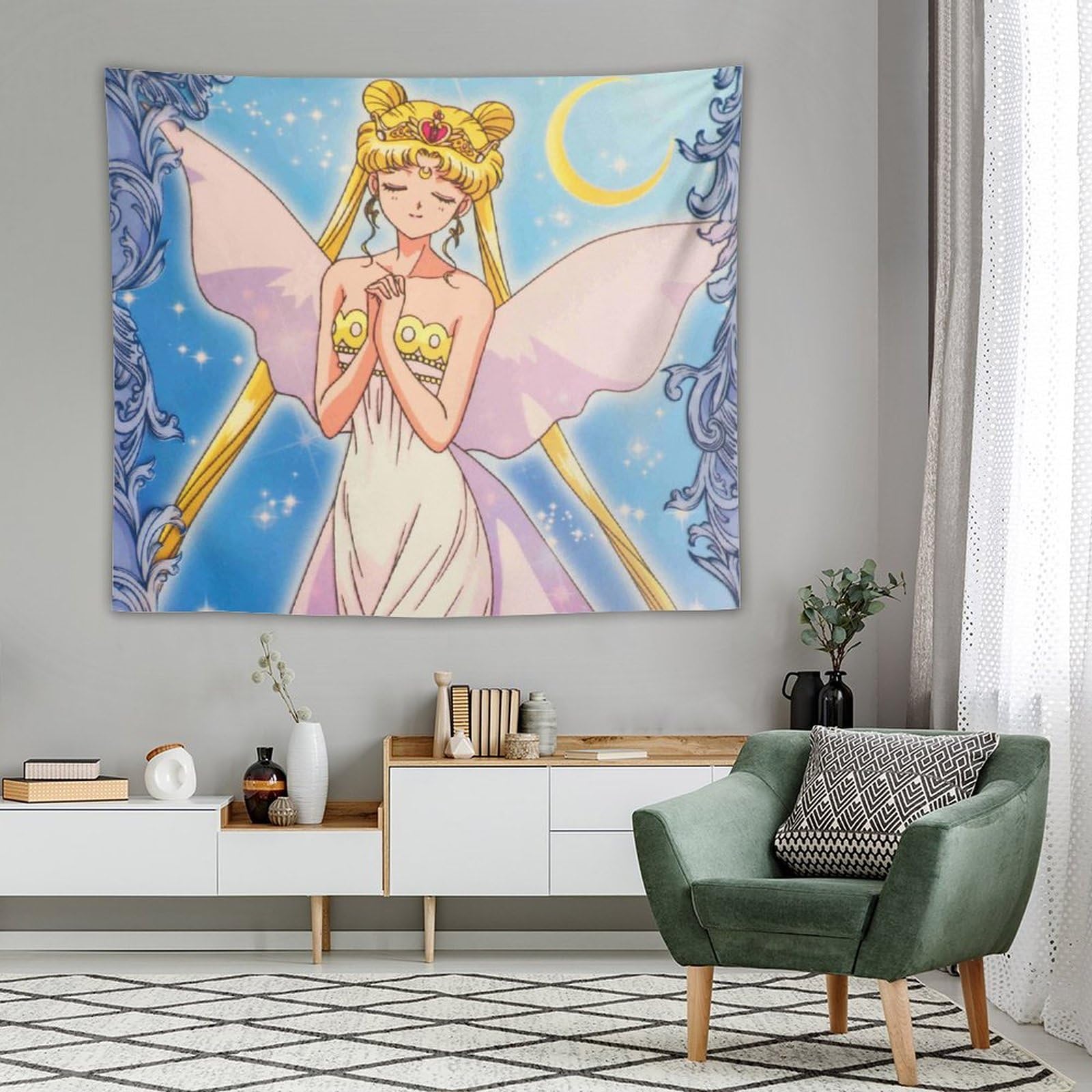 セーラームーン　タペストリー6本 Amazon.co.jp: 美少女戦士セーラームーンタペストリー 壁掛け 壁飾り