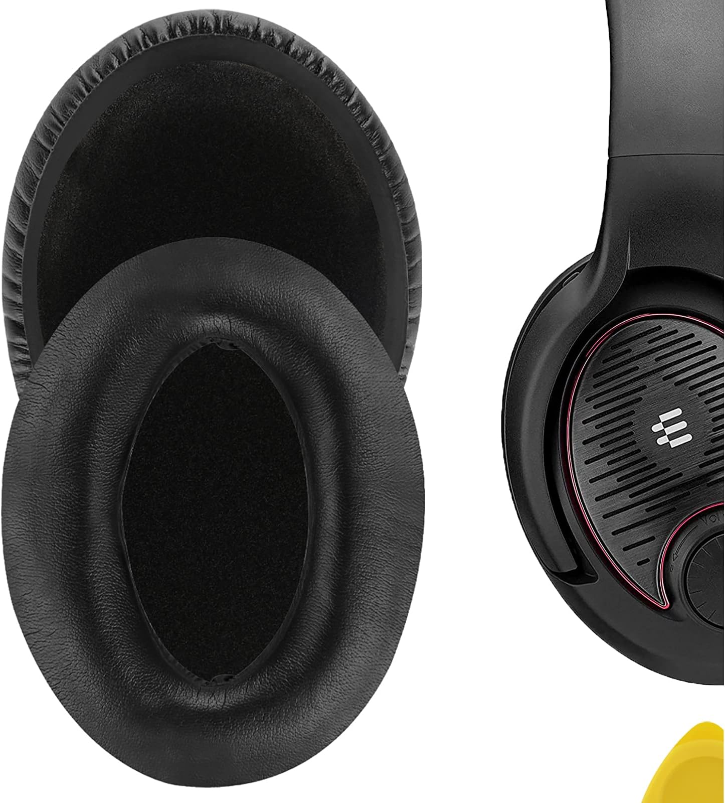 QuickFit Replacement Ear Pads for Sennheiser Game ONE/Zero, PC 360/ 363D/ 373D Headphones Ear Cushions, Repair Parts with Video Guide (Black)