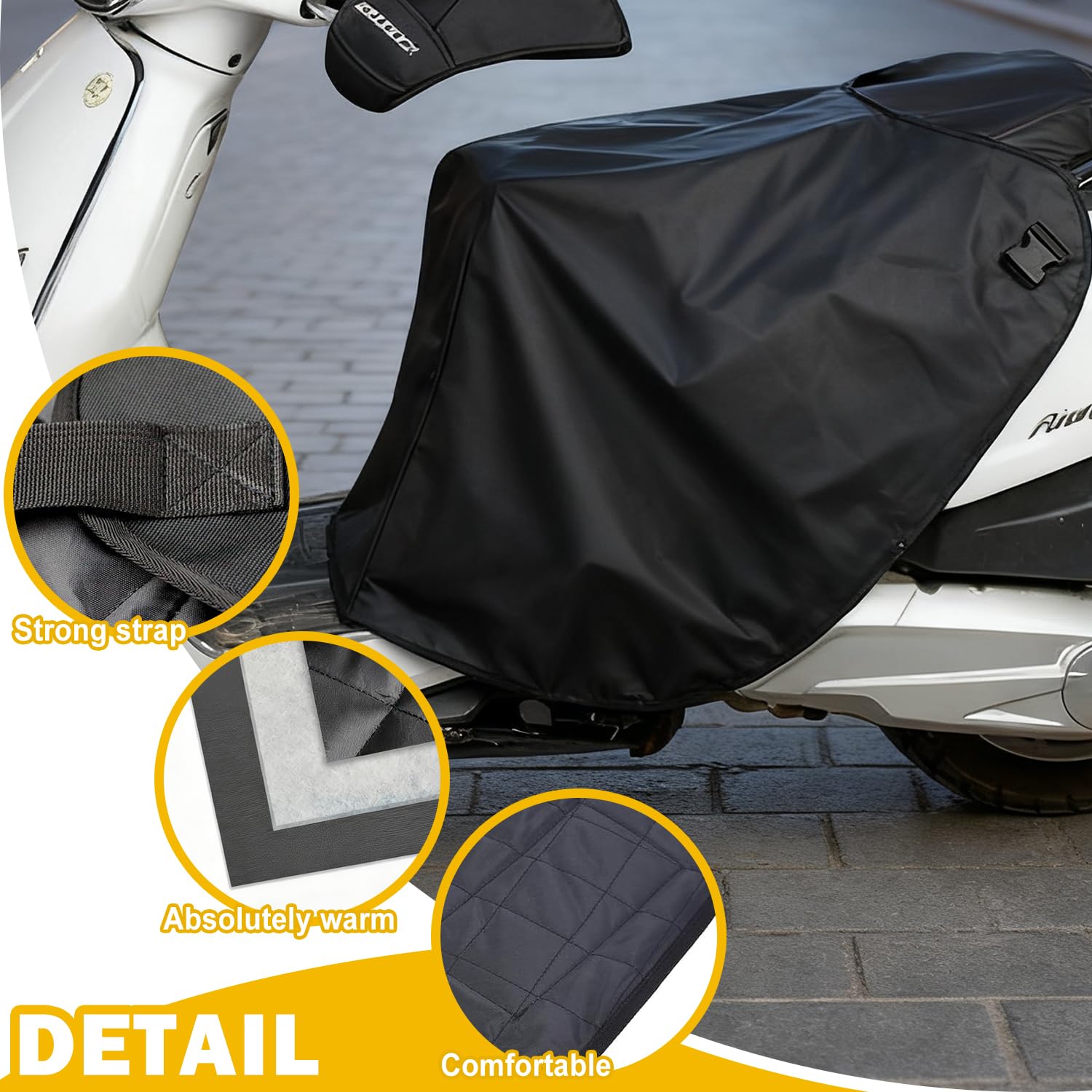 Tablier Scooter, Housse de Jambe de Scooter, Tablier Couvre Jambe Scooter, Protection des Jambes Scooter, Tablier De Moto Couvre Jambe, Jupe Scooter, pour Scooter, Voitures Électriques, Moto