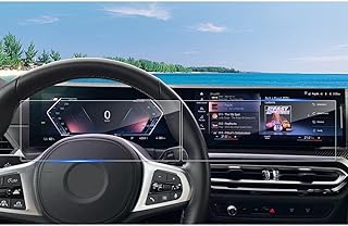 Coleya 2024 X5 X6 X7 XM Screen Protector for BMW iDrive 8 (14.9Inch Navi+12.3Inch Dash), for X5 (2024), X6 (2024), XM (2024), X7 (2023-2024), High Clarity Plastic Protective Film (2PCS Navi+2PCS Dash)