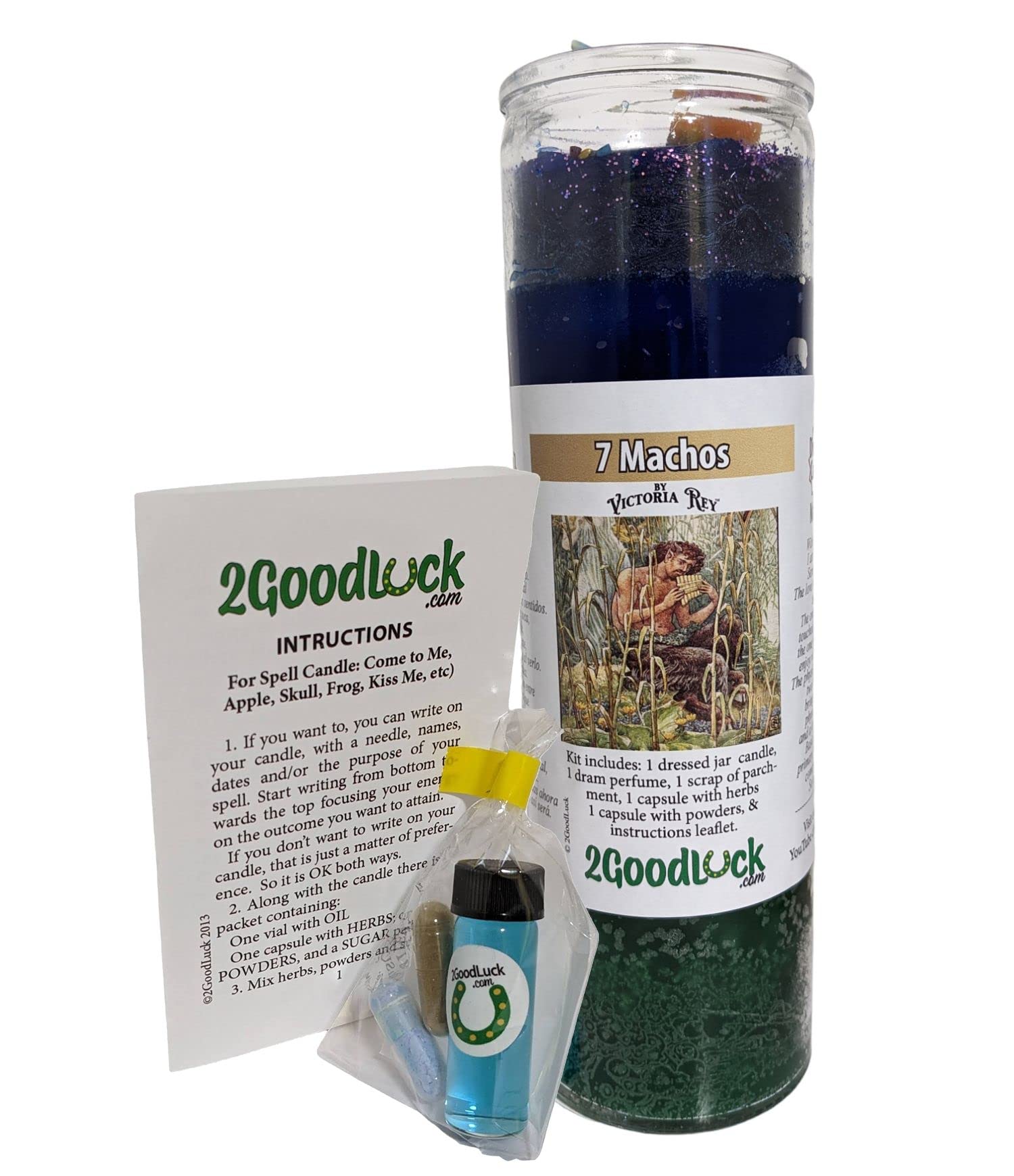 7 Machos Dressed Scented Candle - Veladora Preparada 7 Machos