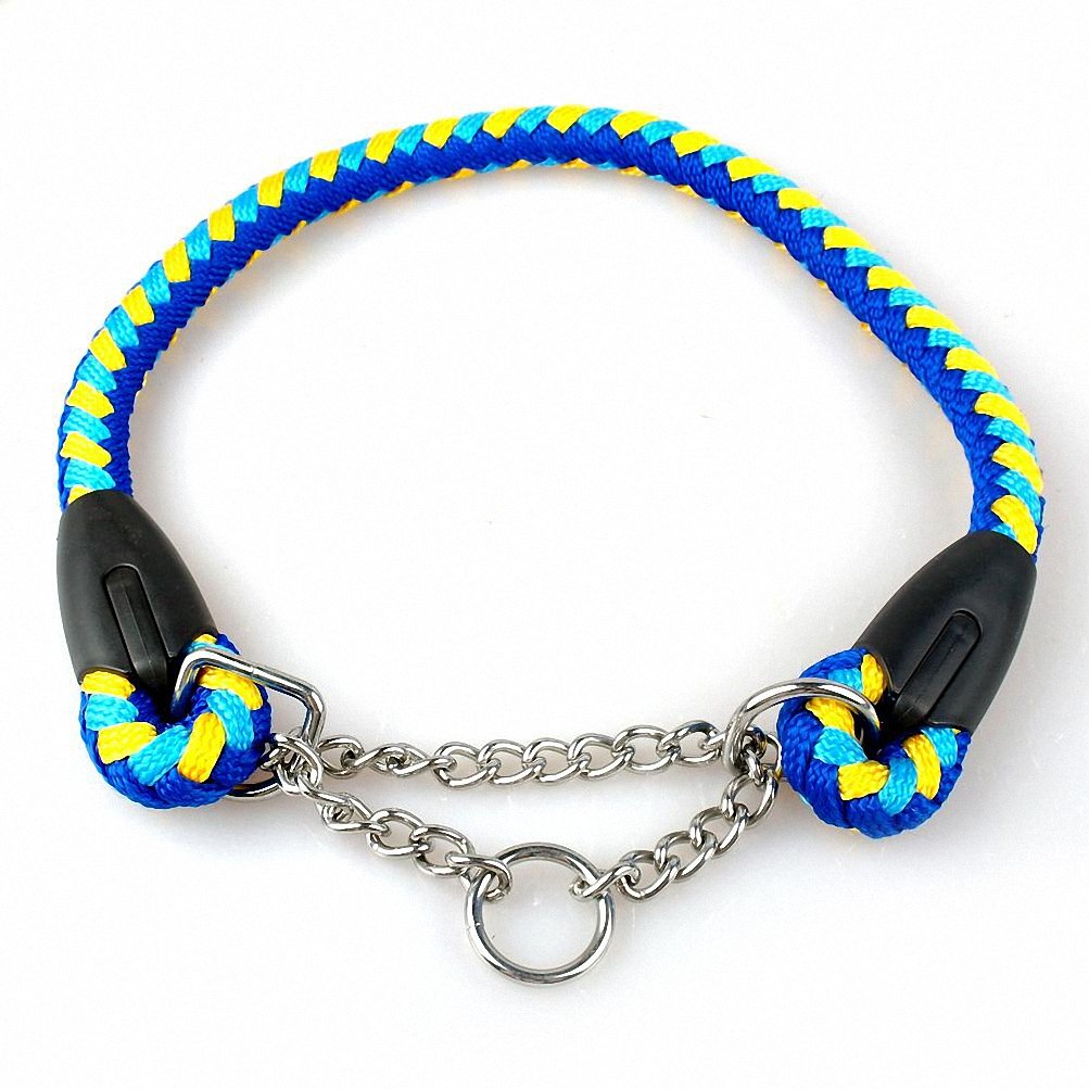 Kuntrona Braided Rope Dog Choke Collar Dog Training Collars 22-26