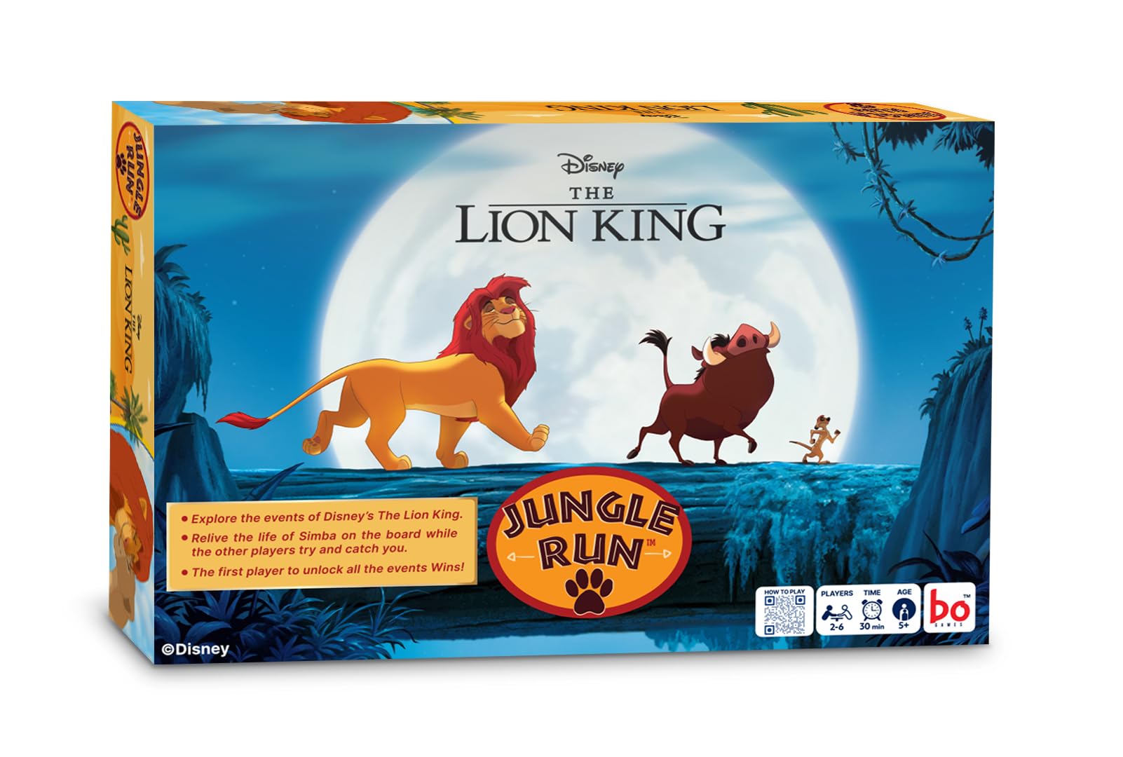 Borad Jungle Run The Lion King Board Game | Relive The Life of Simba On The Board Game for Kids | Ages 5 and Up | for 2 to 6 Players | Fun Family Gifts