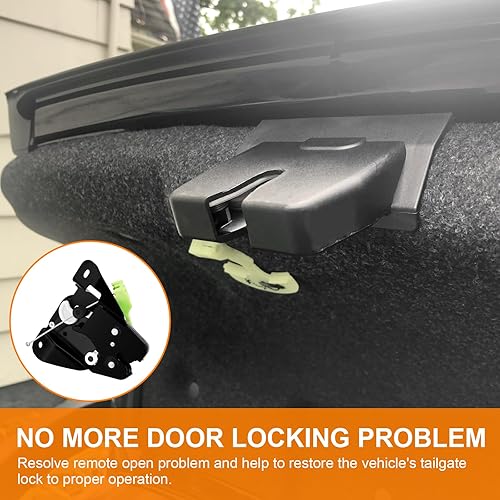 Miniatura 5 de Pestillo de cierre de puerta trasera para motor Hyundai Elantra Sedan 2011 a 2016, 2.0L a 1.8L motor; sustituye a 81230 y 3X010. Conjunto de