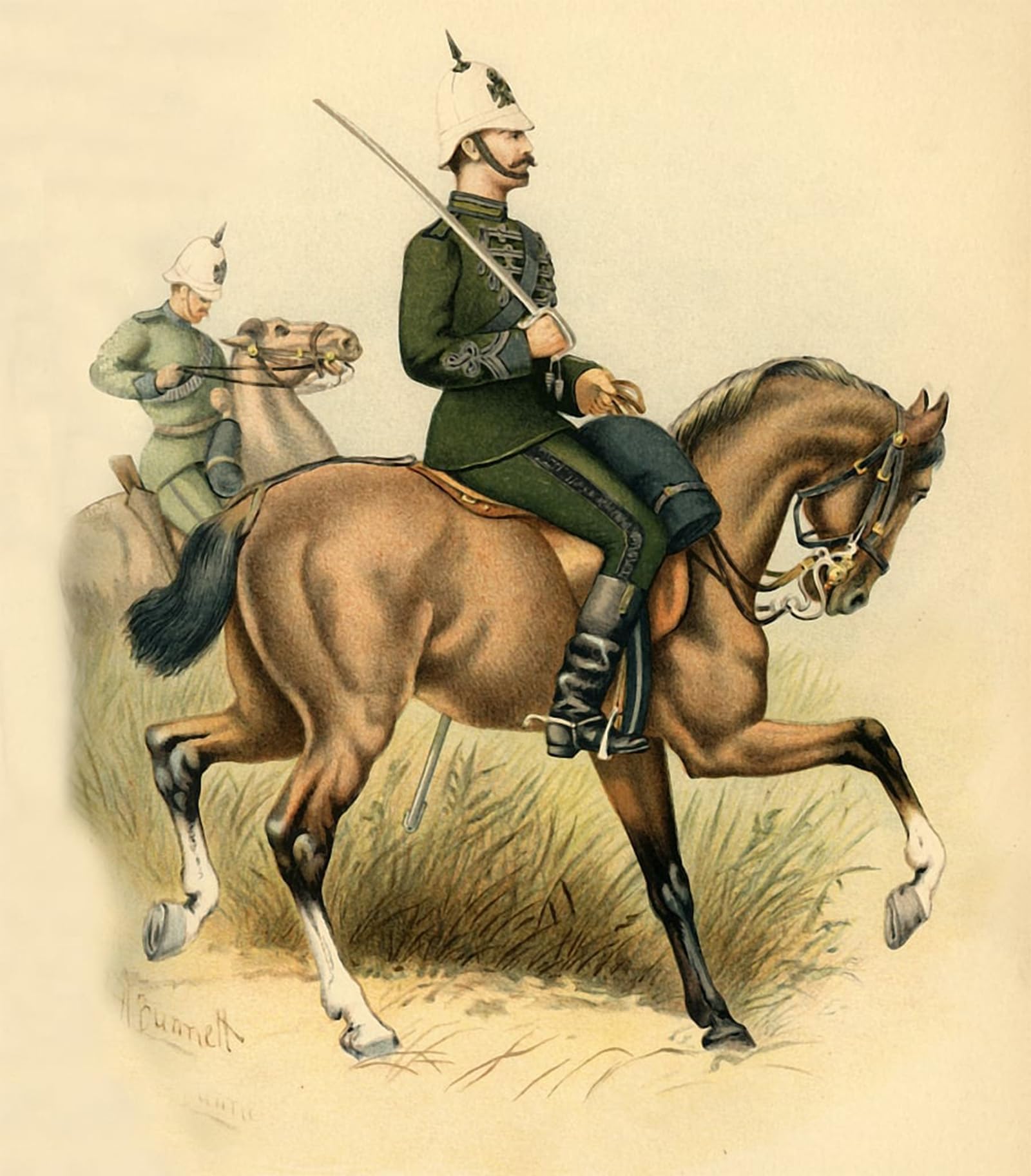 ARTXLXXBN Famous Painting Canvas Artwork Graffiti Print the Cape Mounted Rifles by Godfrey Giles Portrait Canvas Image for Home Decor 60x90cm