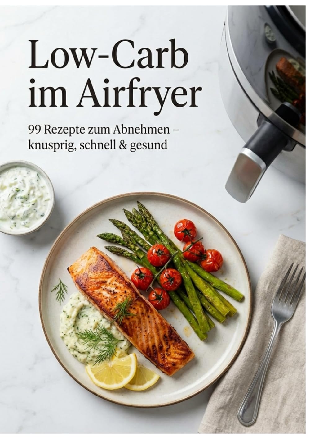 Low-Carb im Airfryer: 99 Rezepte zum Abnehmen – knusprig, schnell & gesund