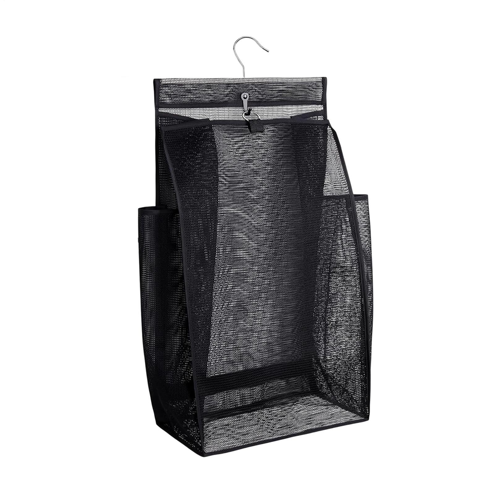 Panier à linge en filet pliable et suspendu de grande capacité pour dortoir