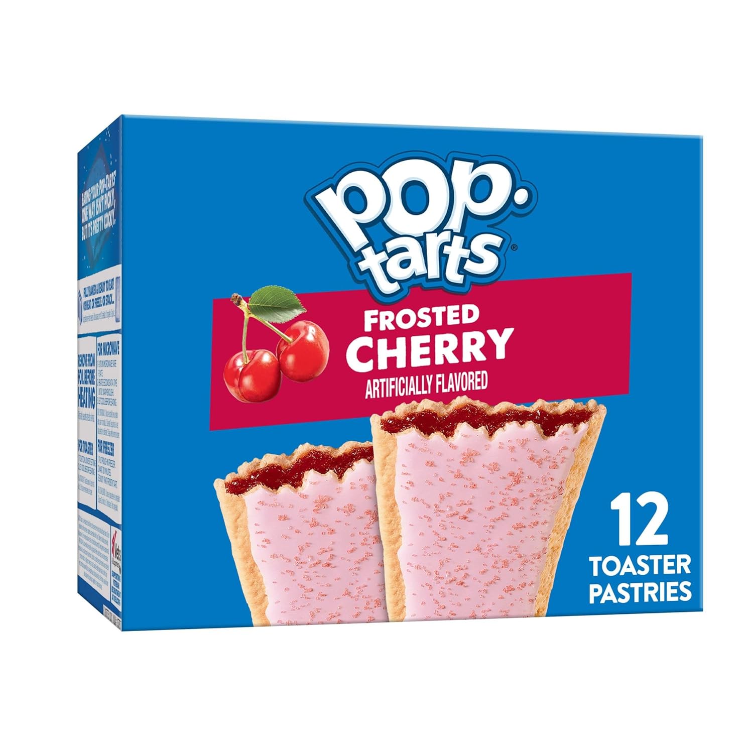 Pop-Tarts Toaster Pastries, Breakfast Foods, Kids Snacks, Frosted Cherry, 20.3oz Box 12 Pop-Tarts