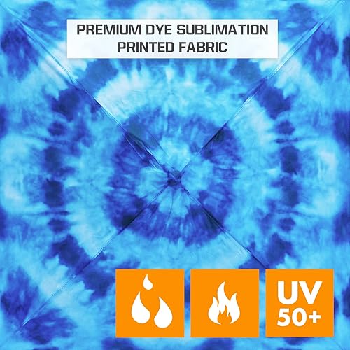 Vista 107 de EAGLE PEAK Tienda de campaña desplegable de pierna inclinada de 8 x 8 pulgadas, fácil instalación para una persona, toldo de playa al aire libre