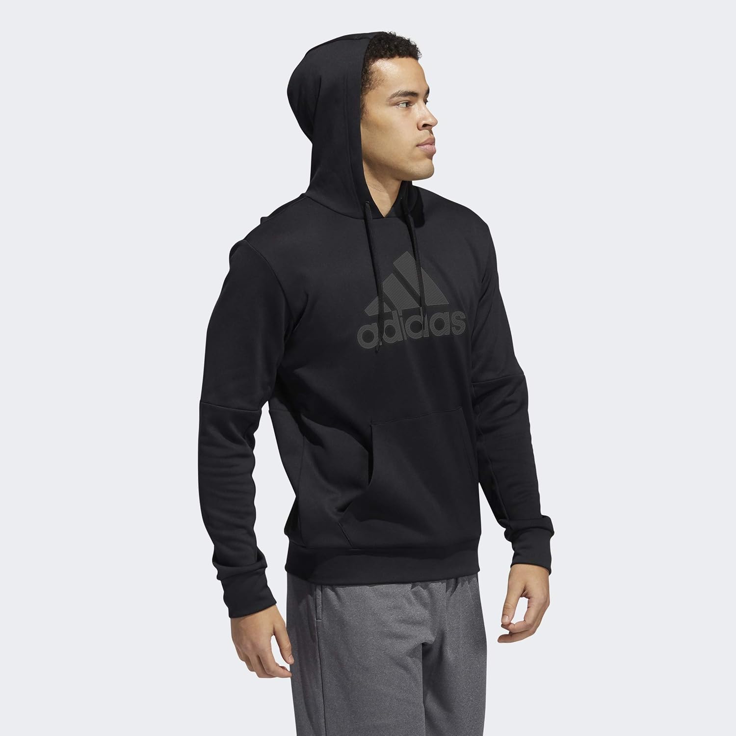 adidas Mens Back to School Badge of Sport Hoodie - Image 5