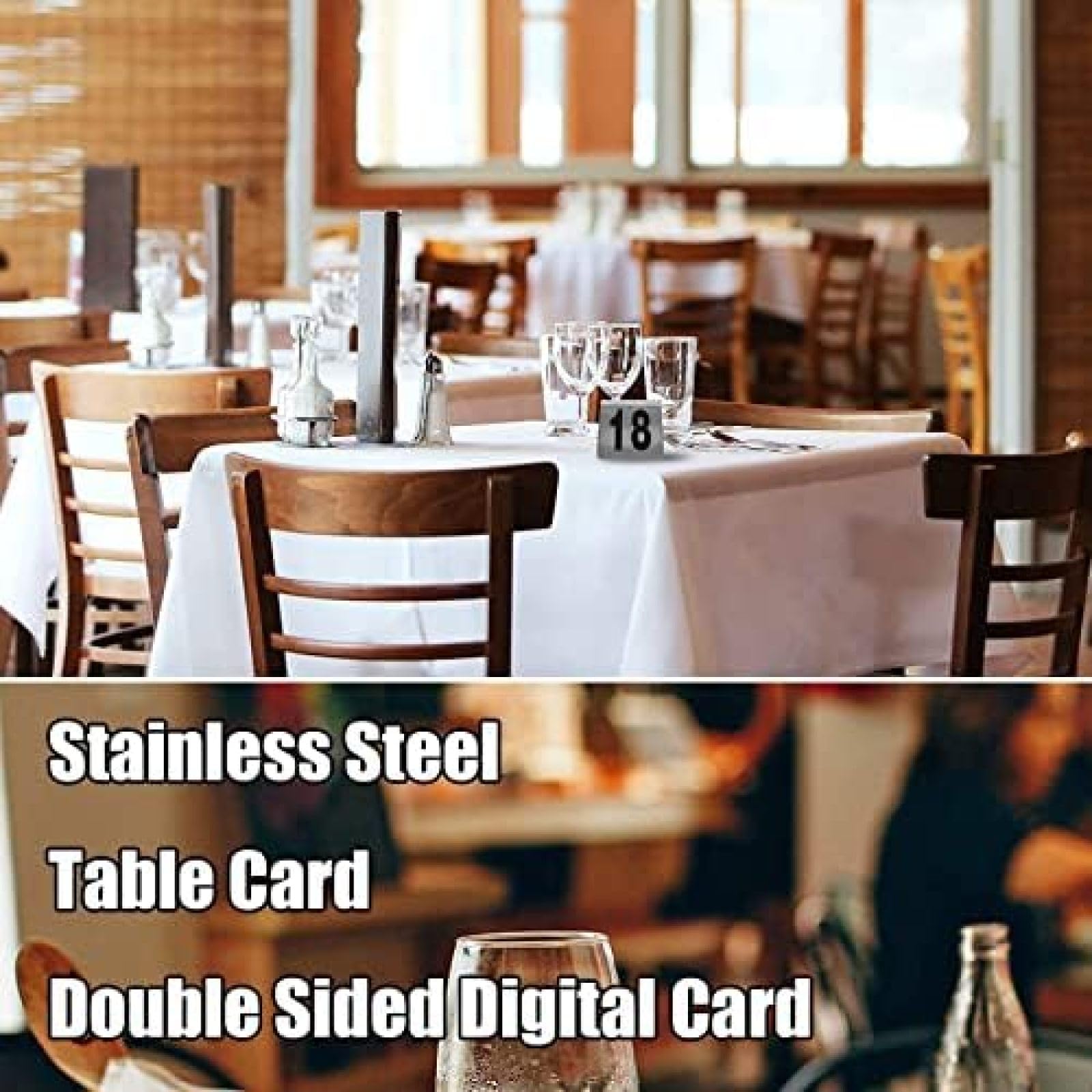 Números De Mesa De Doble Cara 1-50 1-100 Tarjetas De Lugar De Mesa Portatarjetas De Lugar, Fácil De Leer, Fuerte, Duradero, Para Comedor De Cocina, Banquetes De Boda, Carteles De Mesa De Restauran