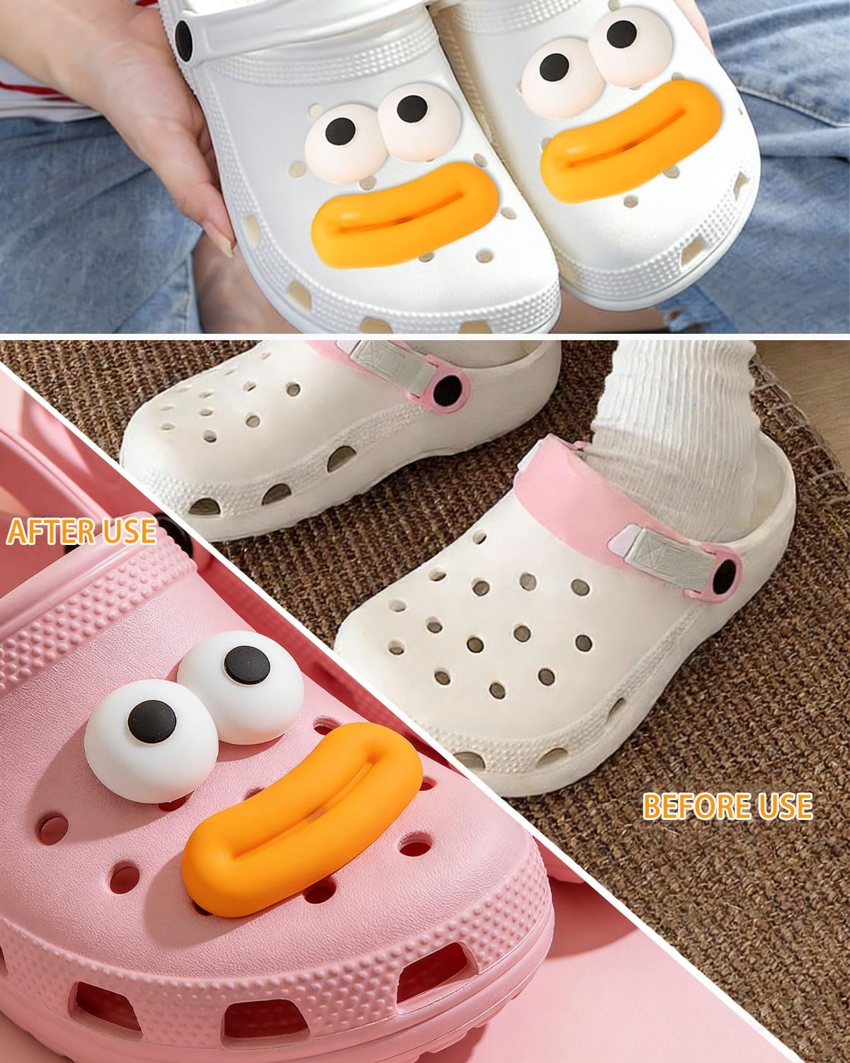 Adornos ​para Zapatos, 4 piezas Lindo Pins para Crocs Shoe Charms Diy Clog Sandalias Accesorios Mujeres Jóvenes