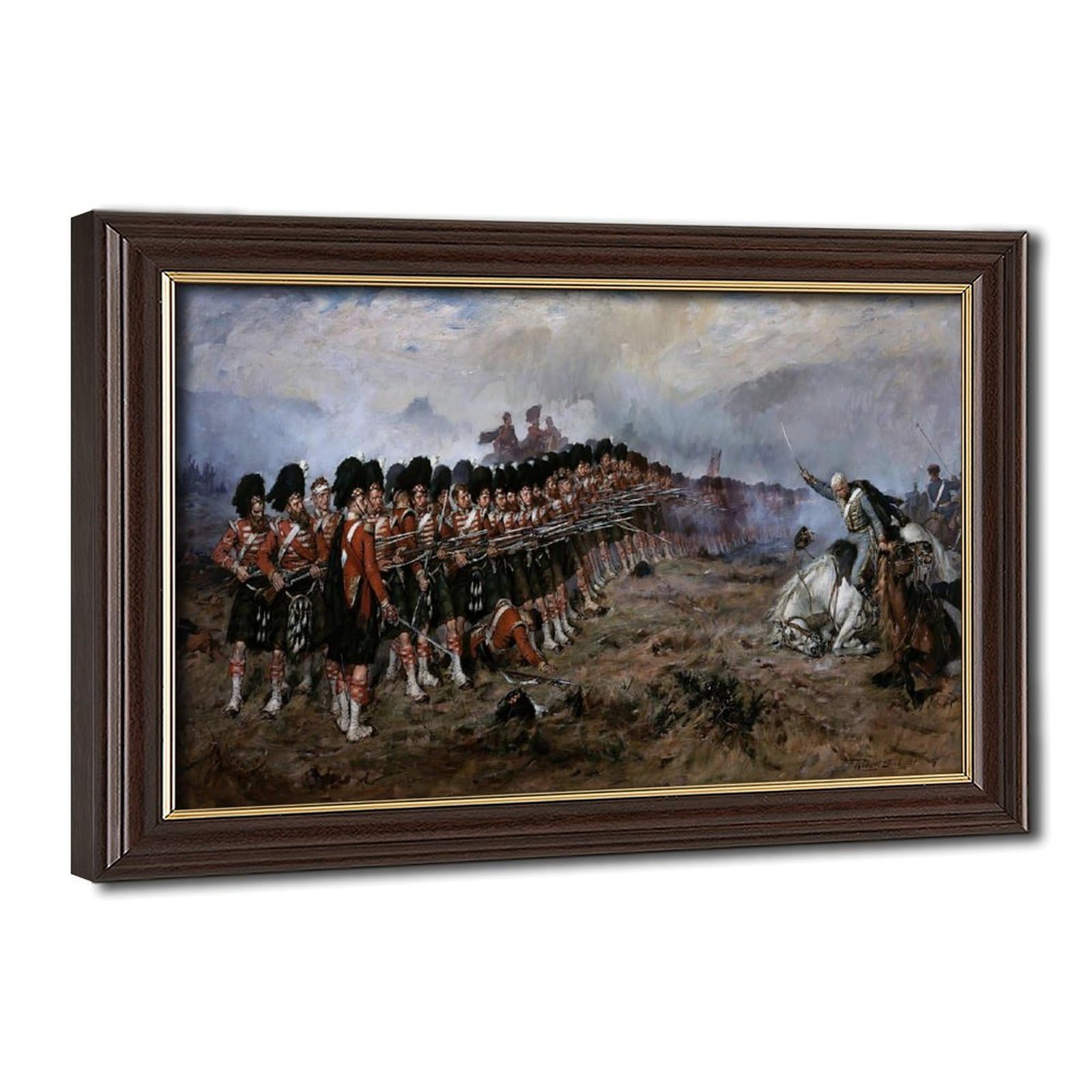 Poster The Thin Red Line Robert Gibb 20x30 cm impression sur toile avec cadre suspendu pour mur - 8