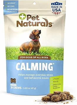 Pet Naturals Calming for Dogs, 30 Chews - Naturally Sourced Stress and Anxiety Calming Ingredients for Behavior Support - Vet Recommended