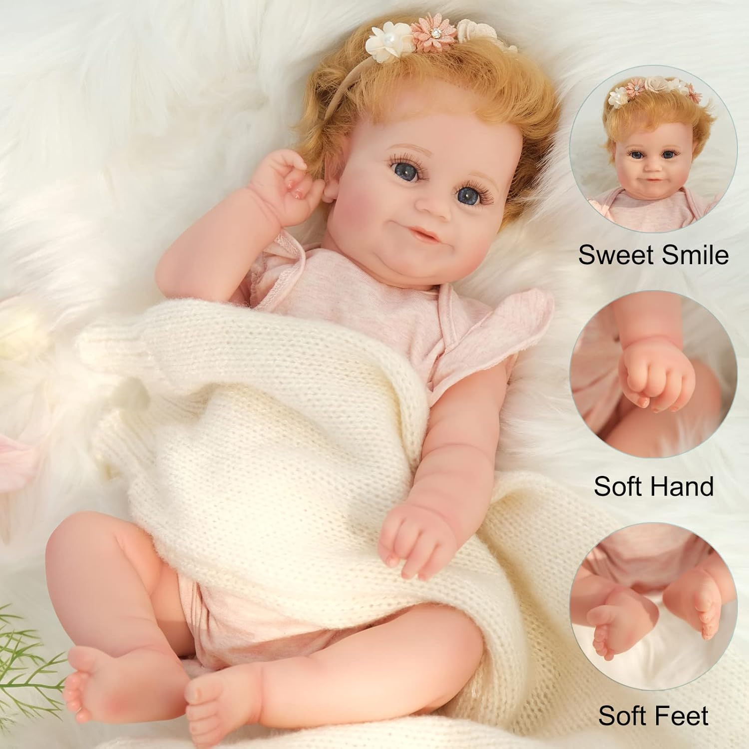Buy Lifelike Reborn Baby Dolls Girl, 18 Realistic Newborn Baby Dolls