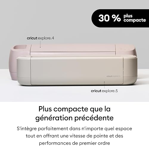 Cricut Explore® 5 Essential Bundle + Digital Content Smart Cutting Machine - perfect for projects like custom vinyl decals, T-shirts, full-color stickers, cards, and more. - 3