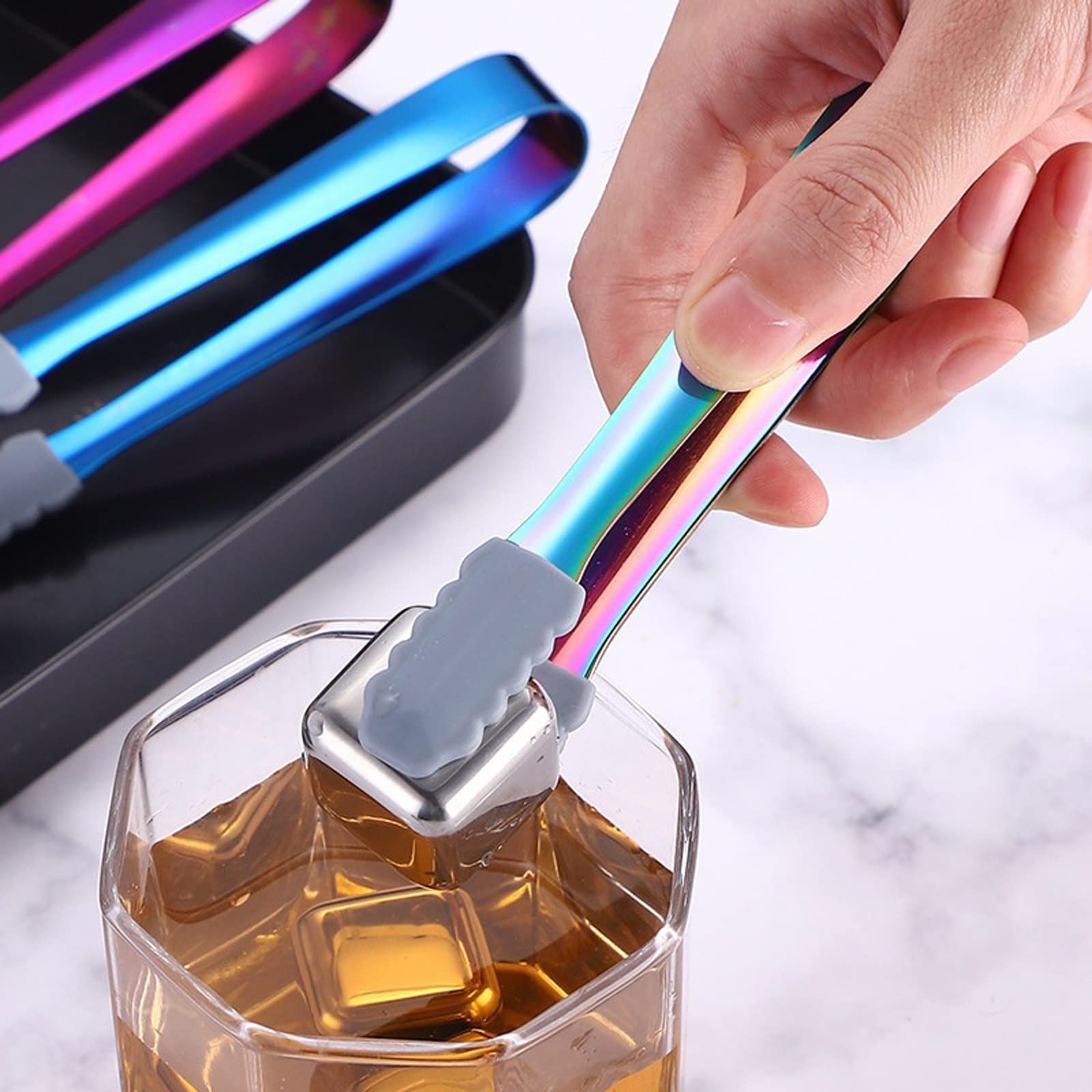 Cuisson Pinces Pince À Glace Pain Alimentaire Barbecue Clip Couleur Sucre Clip Glaçon Clip Cuisine Accessoires Outil (D)