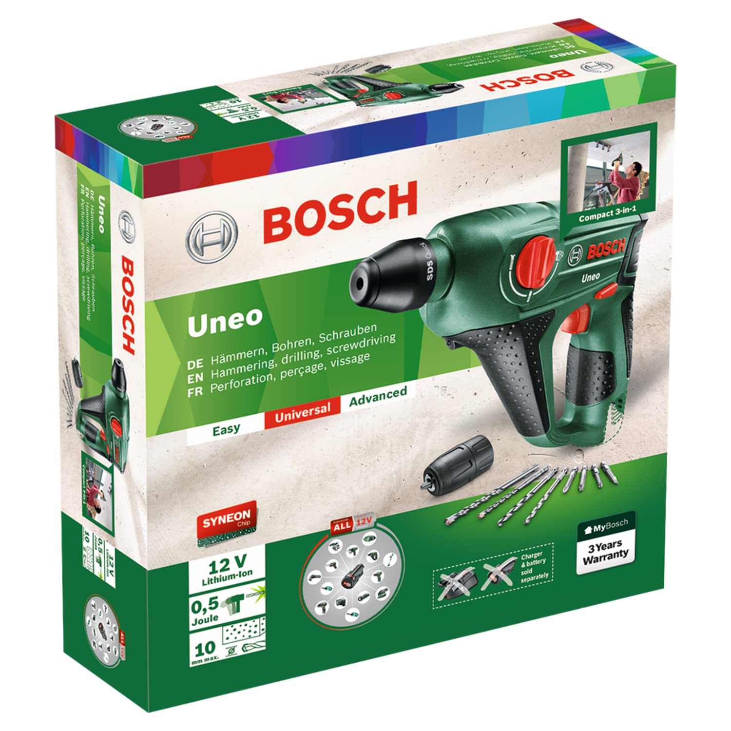Bosch 060398400C Tassellatore Trapano-Avvitatore Uneo Corpo Macchina
