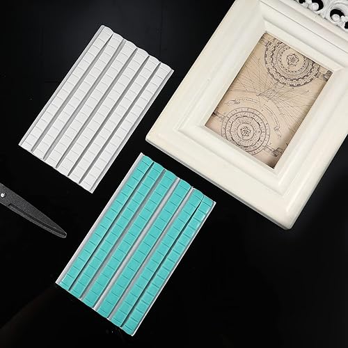 Miniatura 5 de AIEX Masilla adhesiva de montaje reutilizable y extraíble, segura para pared, para colgar fotos y museos, fotografía artística (192 unidades, verde