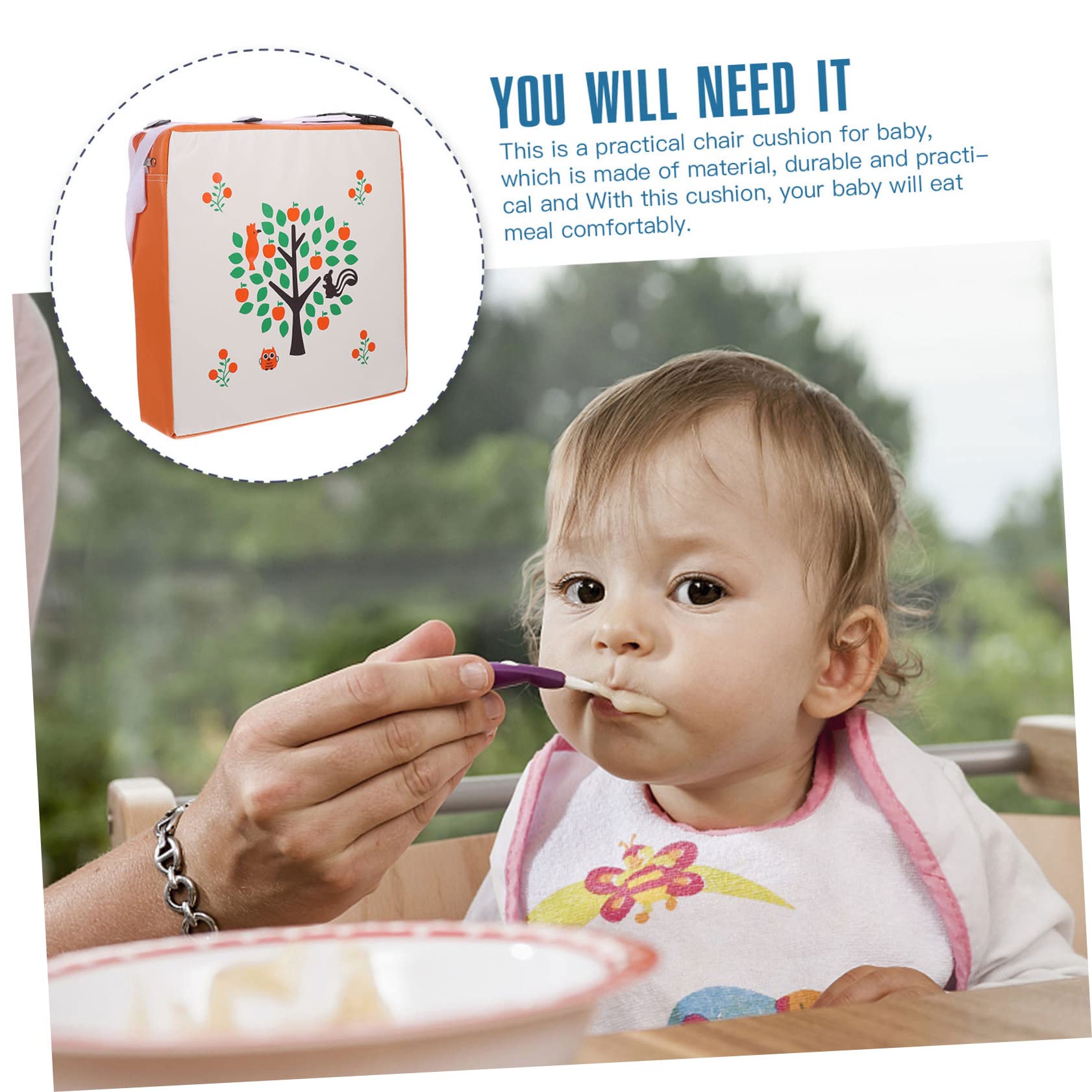 Toyvian 1 Pc Almohadilla De Refuerzo Silla Alta Para Niños Almohadilla De Asiento De Coche Refuerzo De Viaje Kit De Elaboración De Flores Viajar Chair Lavable Bebé Levantar Almohadilla