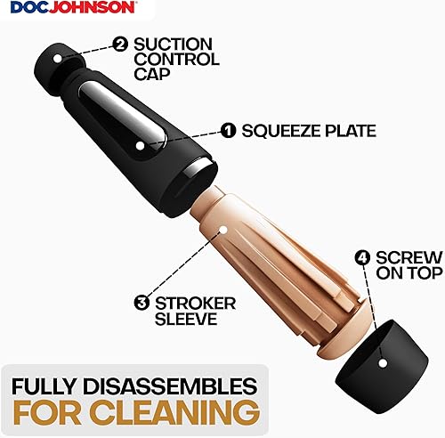 Miniatura 5 de Doc Johnson Main Squeeze - GIRLS OF SOCIAL MEDIA - Playmate Iryna - Placa de compresión para presión precisa - Tapa de extremo giratorio para