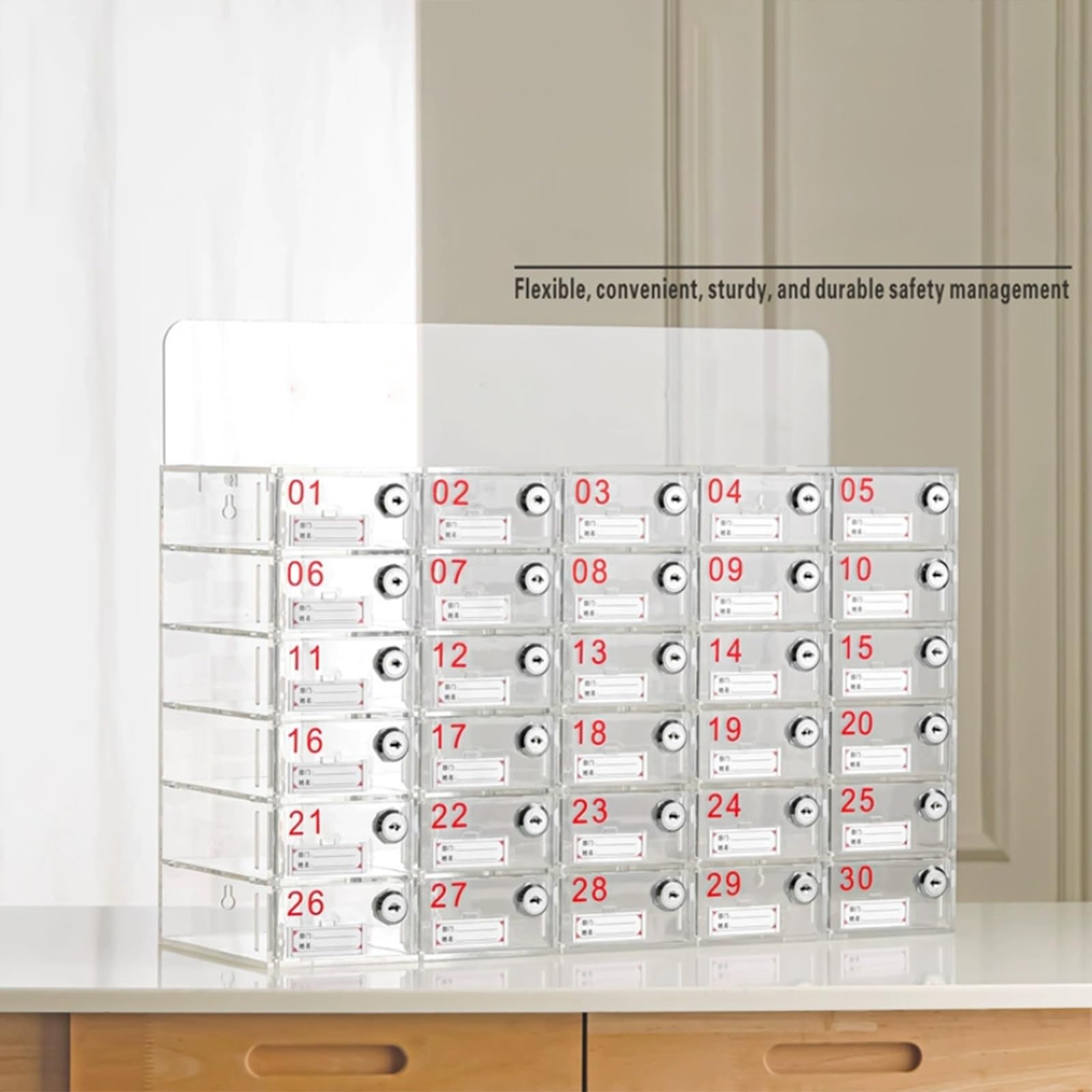 Casillero de almacenamiento para teléfonos de 9 a 40 ranuras – Caja organizadora de escritorio con cerradura para la gestión de dispositivos móviles de empleados de escuelas, fábricas y oficinas (9