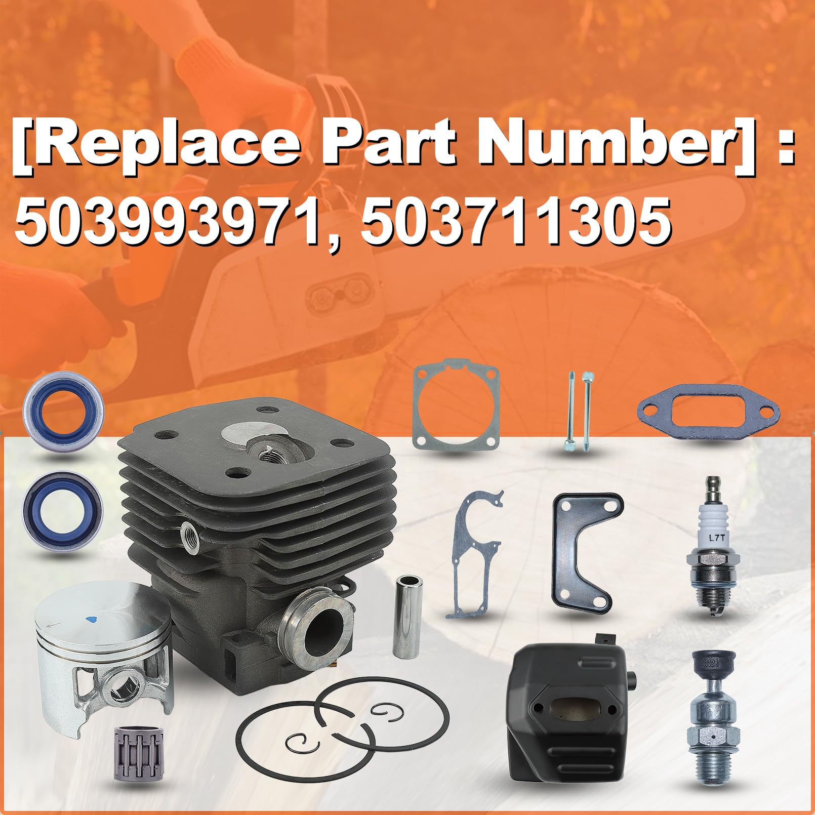 Amazon.com: Mtanlo 58mm Cylinder Piston Kit For Husqvarna 395