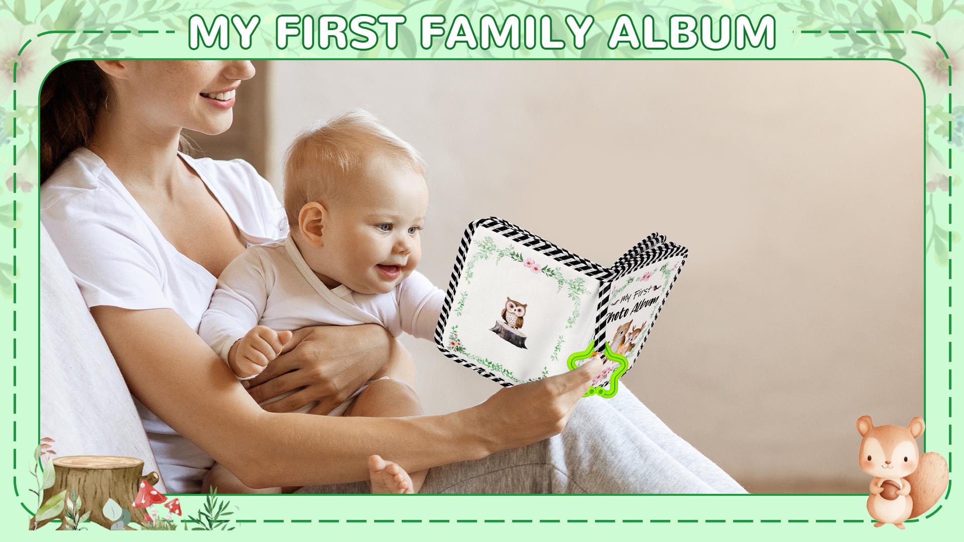 Amazon.com : 's My First Family Album Soft Photo Cloth Book