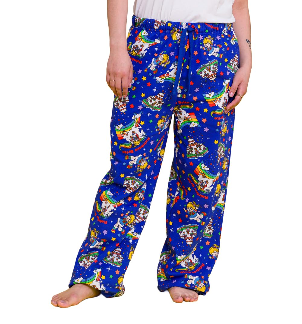 TruffleShuffle Rainbow Brite Retro Rainbow Scene Lounge Pants
