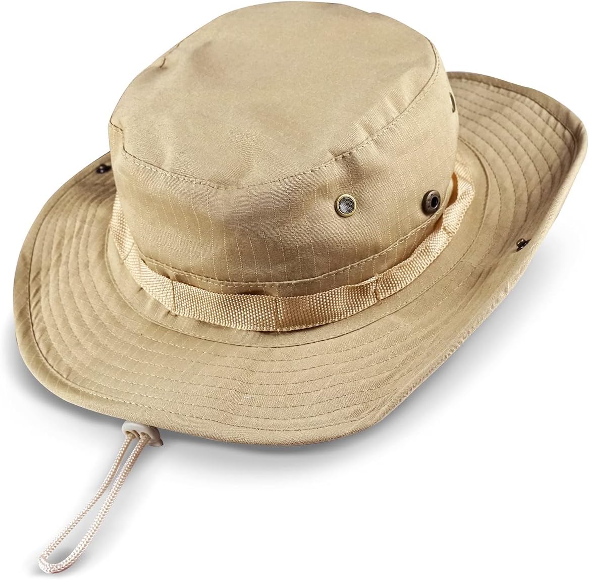 Wide Brim Boonie Hat, Men & Women Top Camo Bucket Hats for Safari Military Beach
