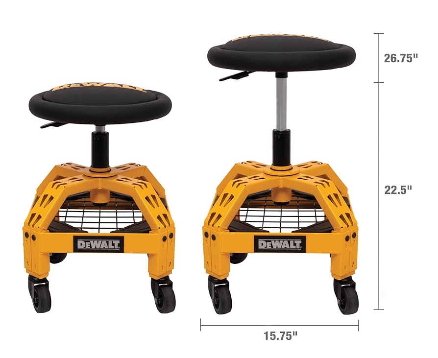 DEWALT（デウォルト） ガレージスツール Amazon.co.jp: Dewalt (ディウォルト) パッド入り ローリング