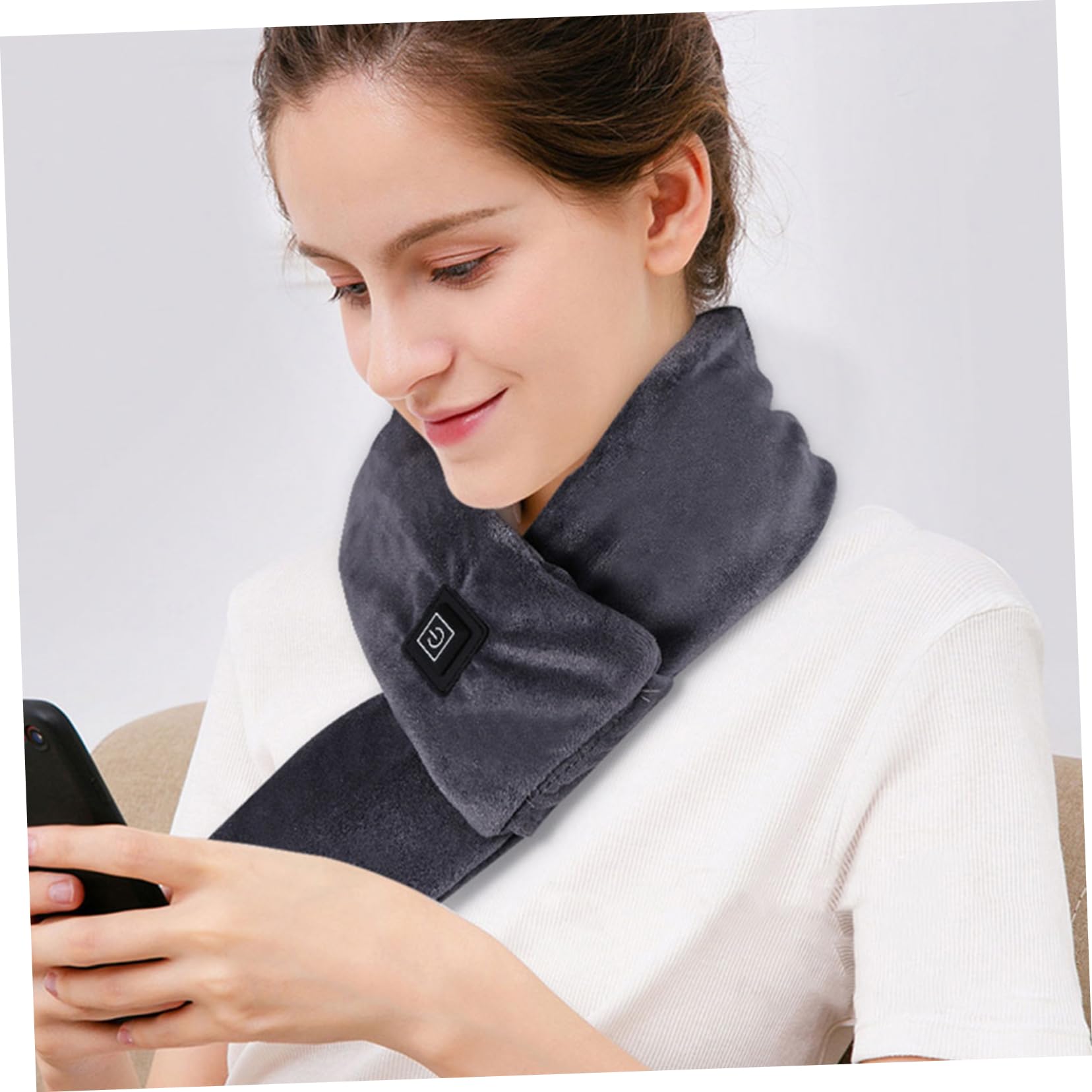 Ipetboom Sciarpa Riscaldante Usb Sciarpa Calda Invernale Portatile Calda Adatta Per Uso Quotidiano e Viaggio