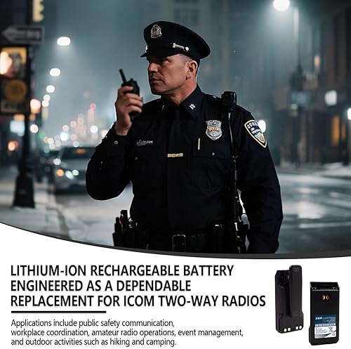 Miniatura 5 de elxjar Paquete de 2 baterías de repuesto de iones de litio de 7.4 V BP-280 para ICOM F1000 F1000D F1000S F1000T F1100 F2000 F2000D F2000S F2000T