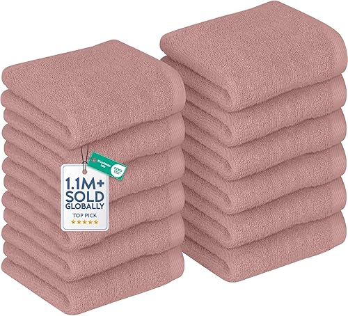 Miniatura 26 de DAN RIVER Paquete de 24 paños para ducha [12x12] - Paños de 100% algodón, paños de baño de franela de calidad premium para el baño, paños altamente