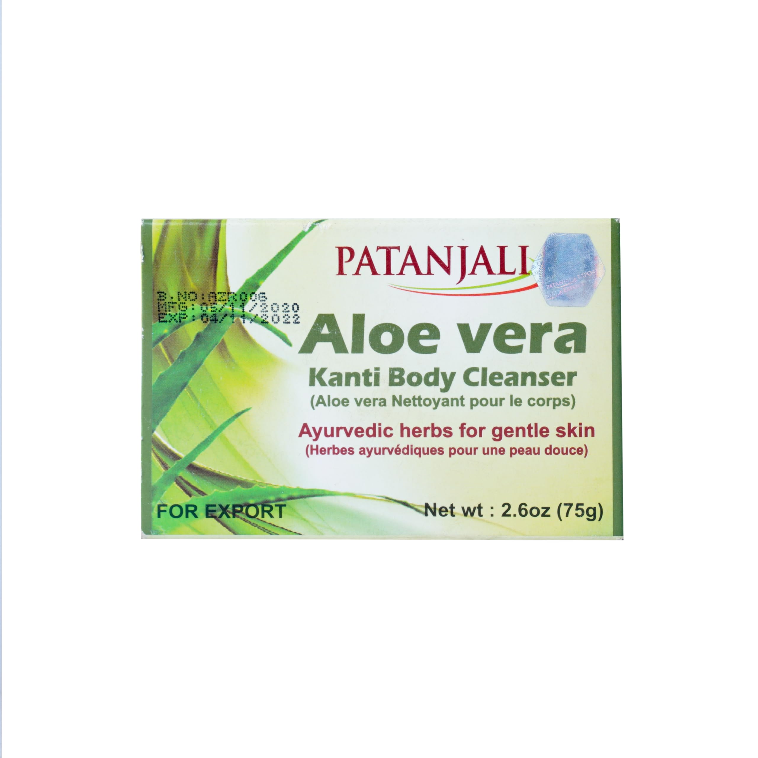 patanjali Aloevera Kanti Body Cleanser- 4X1 75 Gm
