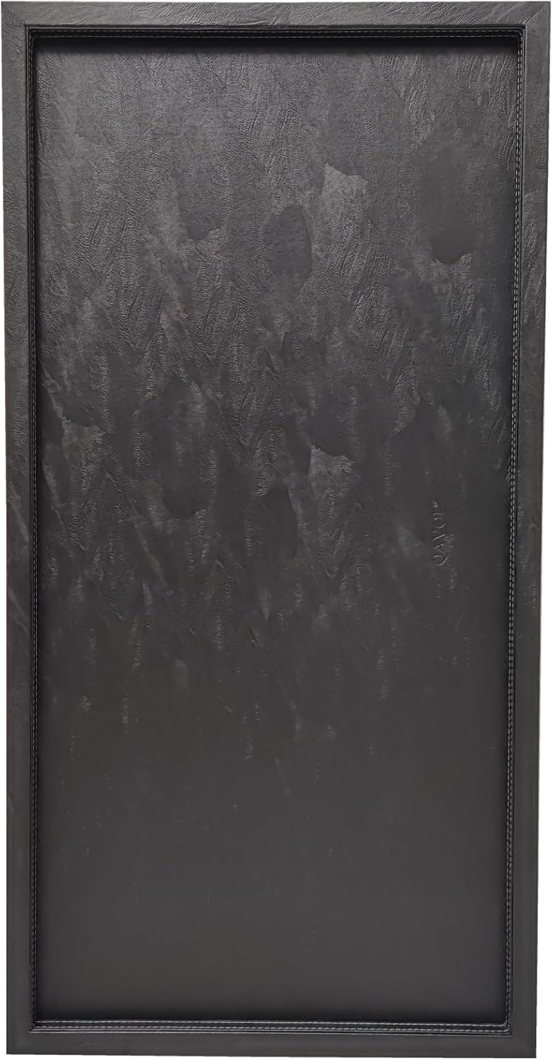 35 * 18 inches high-end light luxury leather rectangle oversized service tray, Ottoman Tray?Coffee Tray, Food Tray, Family Dinner, Out-of-House Picnic, Party Essential Tray (black, 35*18 inch) 35" x 18" x 1.2" Black