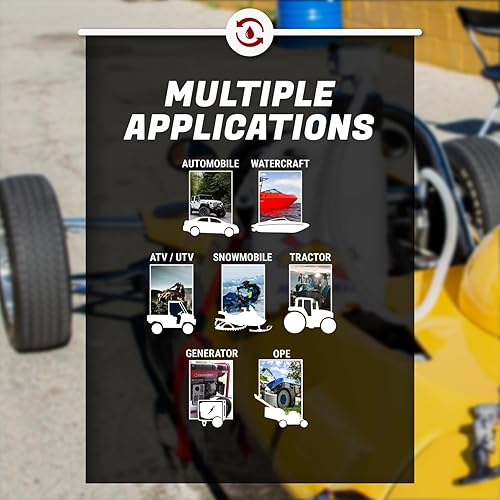 Miniatura 9 de Bomba de lata de 8.7 litrosmin con batería de descarga extendida + sensor de parada automática (4 adaptadores para latas de gasolina) para