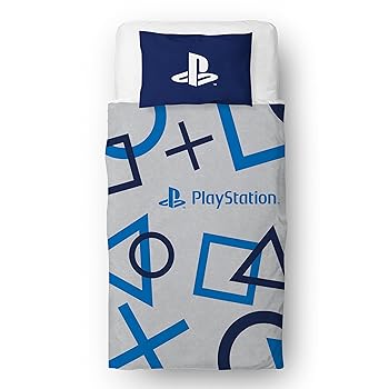 Character World Officially Licensed Sony Playstation Blue Single Duvet Cover