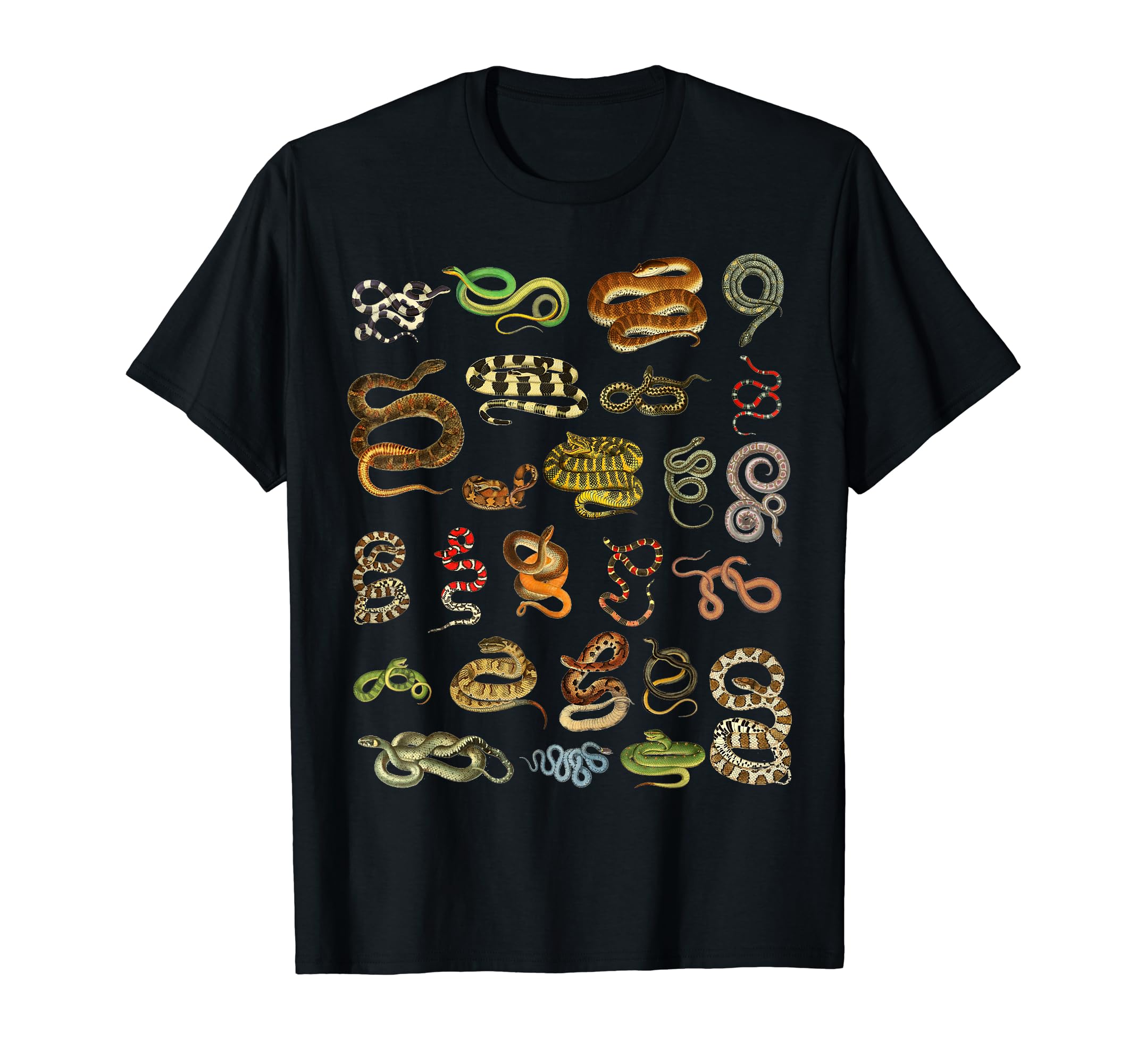 Types Of Snakes Educational Herpetologist Kids Boys Girls T-ShirtOEKO-TEX STANDARD 100