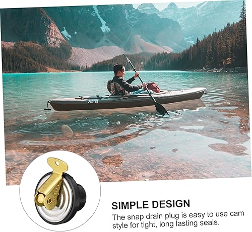 Miniatura 7 de BESPORTBLE Accesorios marinos Tapón de drenaje de barco Accesorios al aire libre Accesorios de latón Accesorios de kayak Tapón de drenaje remoto