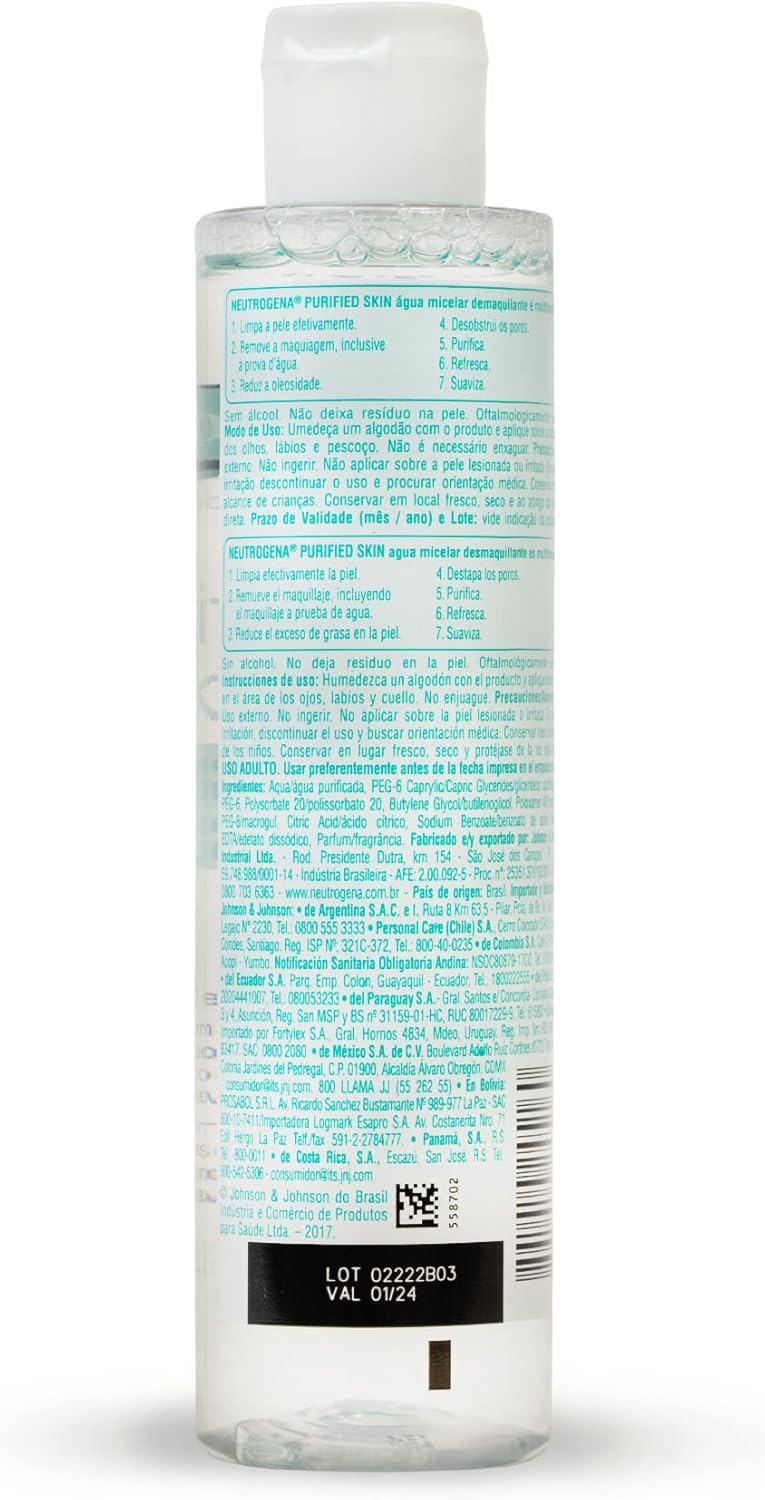 Avaliação Neutrogena Água Micelar Purified Skin - 200Ml 3