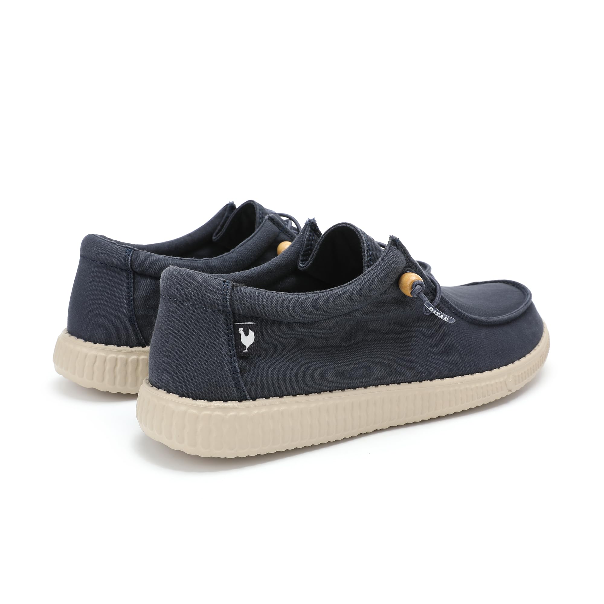 Walk in Pitas WP150 Wallabi Washed Mocasines de Hombre Náuticos Casual Zapatillas de Tela sin Cordones