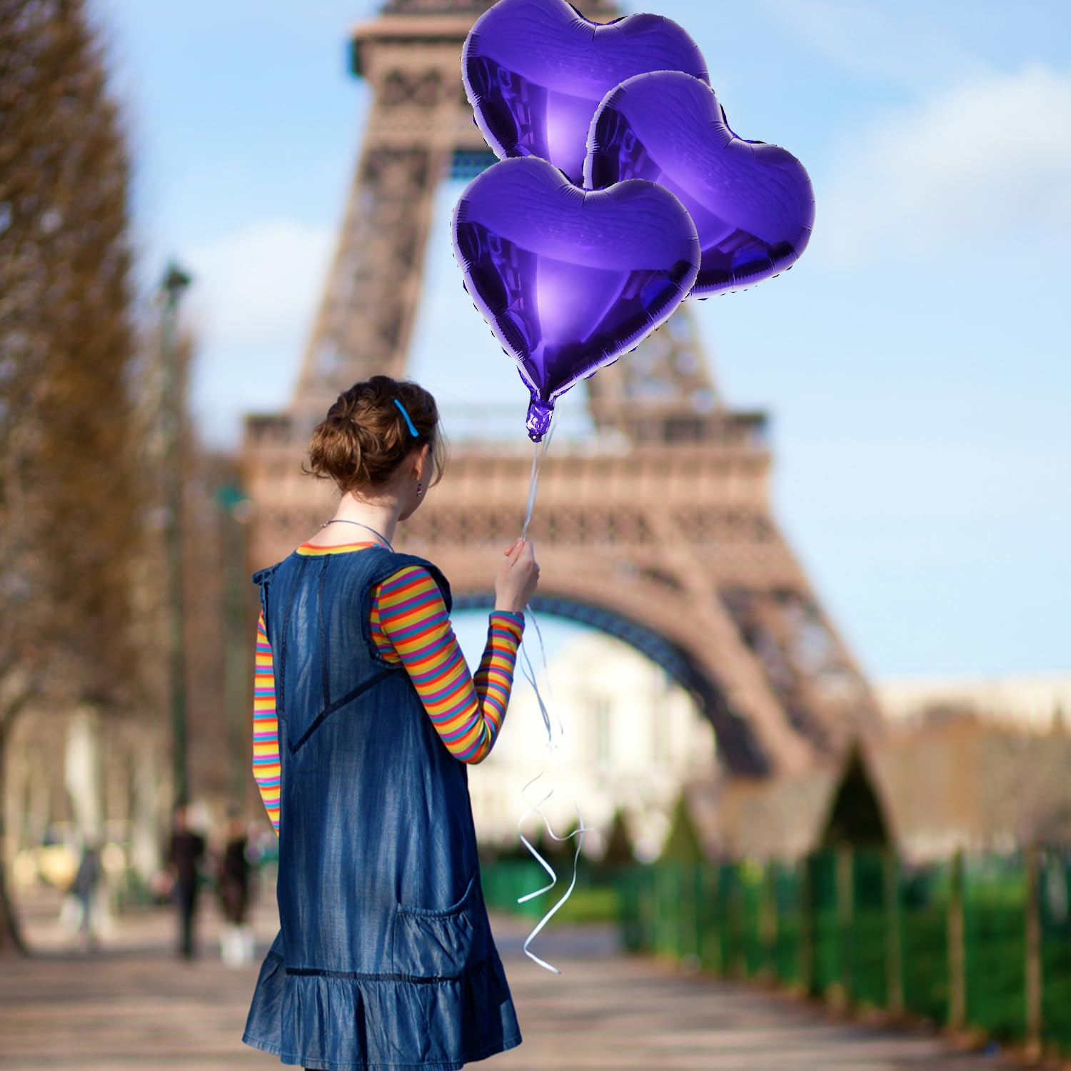 20 Ballons Cœur Hélium 45cm - Feuille Aluminium Pour Mariage/Anniversaire/Saint-Valentin