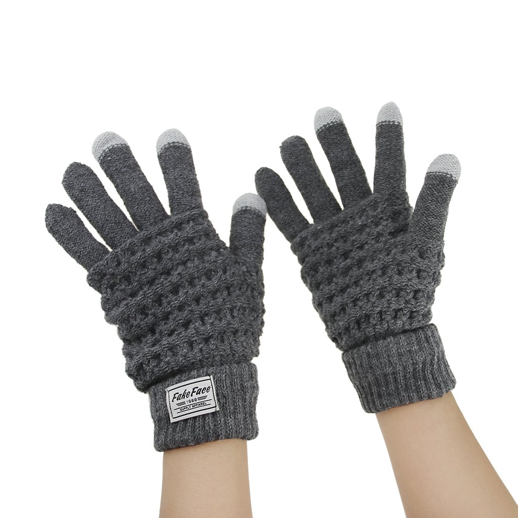 Knitted Wool Touch Screen Gloves Texting Gloves for Cell Phone/Tablet / MP5